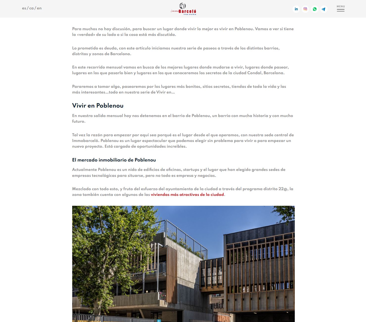 Immobarceló – Blog y SEO