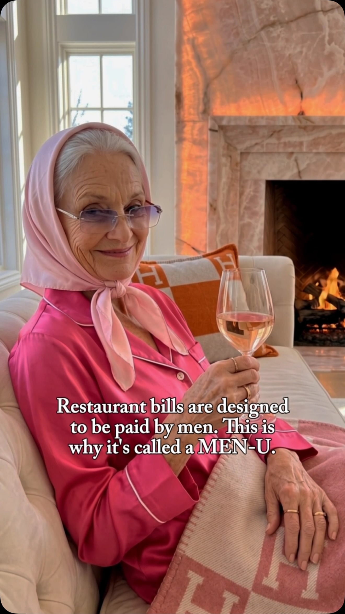 Granny Spills a la seva publicació sobre un sopar