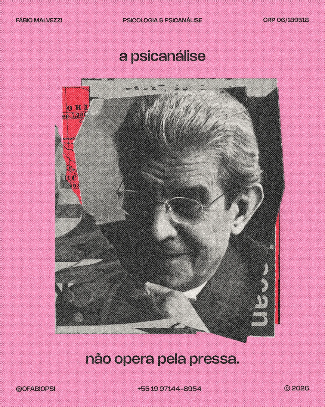 Pink collage and a cut-out portrait in a Fábio Malvezzi post designed by Felipe Guimarães